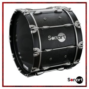 Bombo Marching Sonart BBPS-24FC 24x14" Fibra de Carbono | Evans MX Black