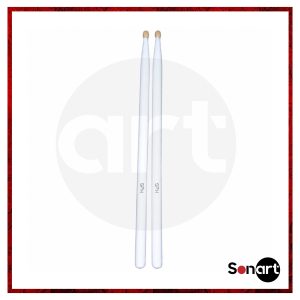 Baquetas ECO Blanca SBH Punta Madera para Redoblante Marching