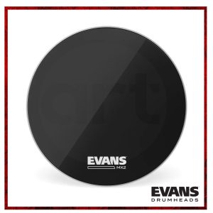 Bombo de Marcha Evans MX2 20" Negro | Parche EV-MX2N22BB