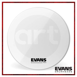 Bombo Marching Evans MX1 24" Blanco