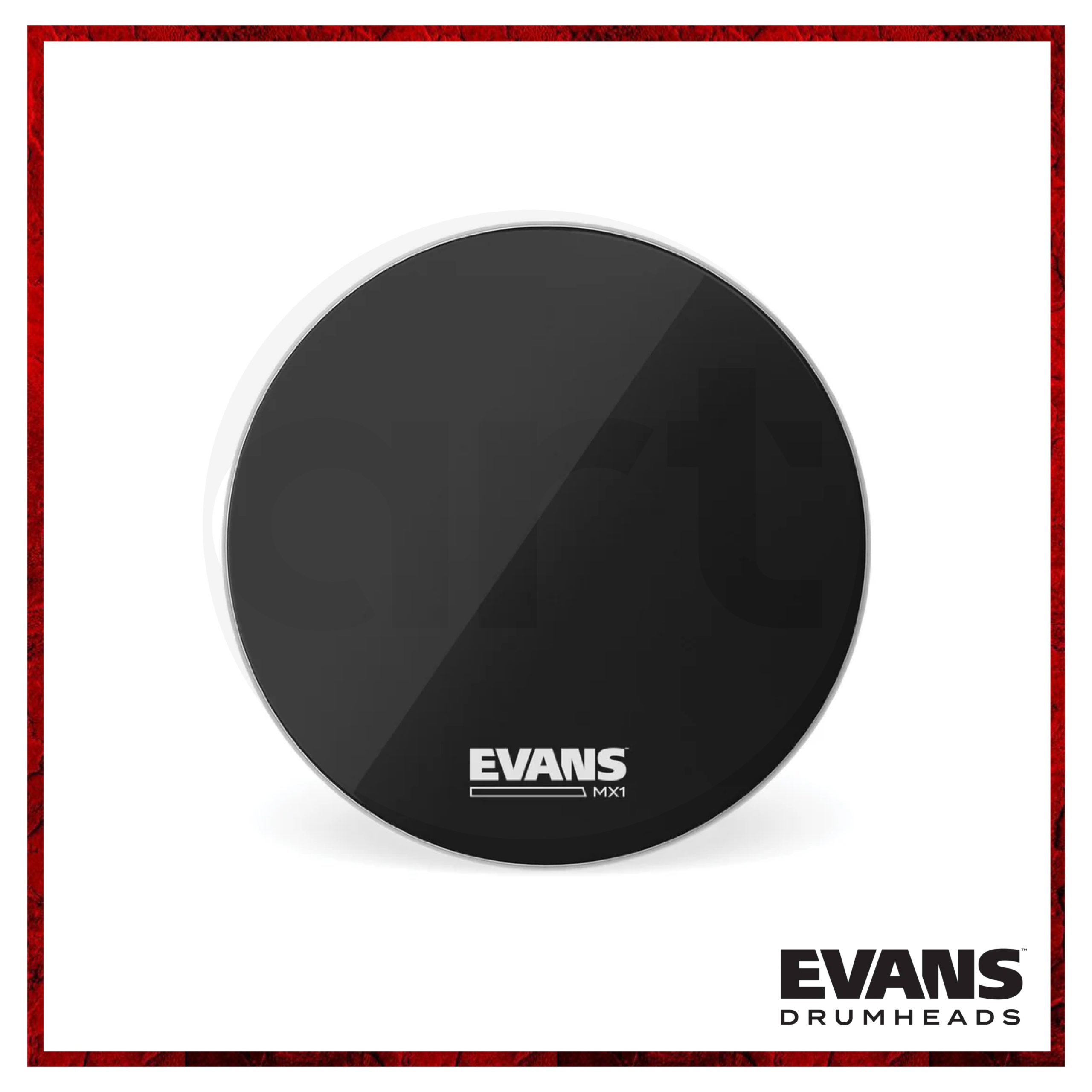 Parche para Bombo de Marcha Evans Mx1 16" Negro EV-MXN16BB
