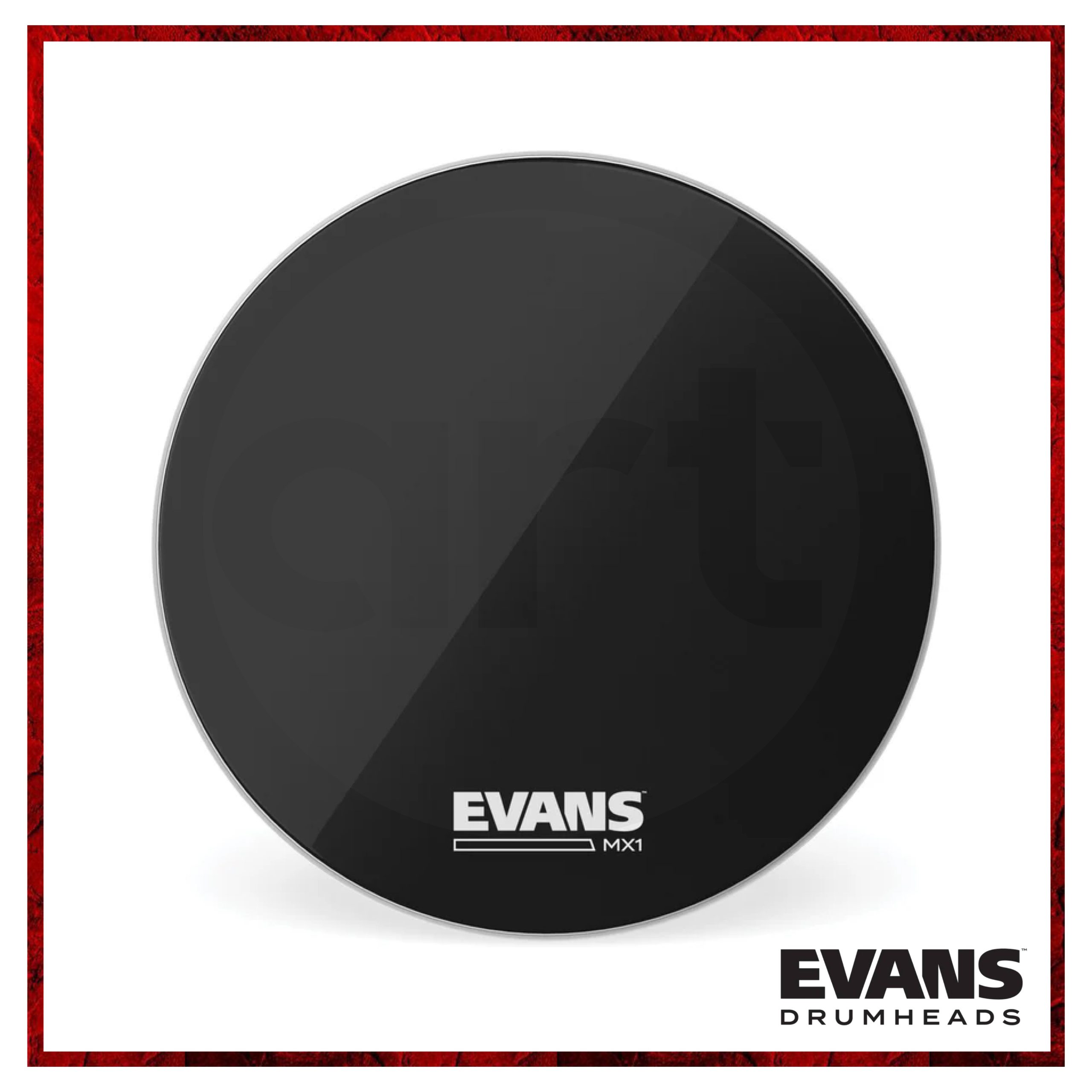 Bombo de Marcha Evans MX1 20" Negro