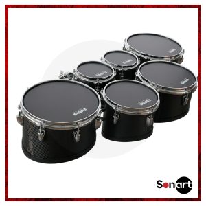 Multitenor Sonart MTS-6FC de 6 vasos en Fibra de Carbono | Percusión Marching