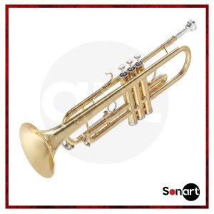 Trompeta Mendini de Estudio Acabado Dorado