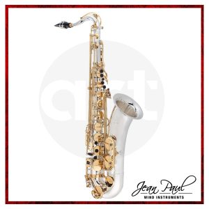 Saxofón Tenor Profesional Jean Paul TS-860SL con cuerpo plateado y teclas doradas